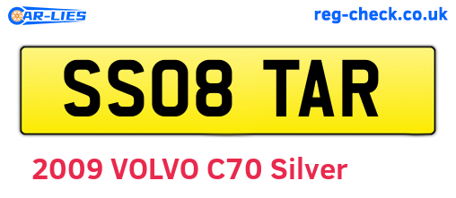 SS08TAR are the vehicle registration plates.