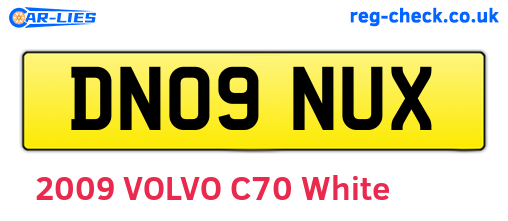 DN09NUX are the vehicle registration plates.