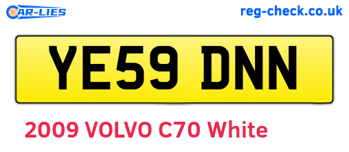 YE59DNN are the vehicle registration plates.