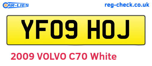YF09HOJ are the vehicle registration plates.