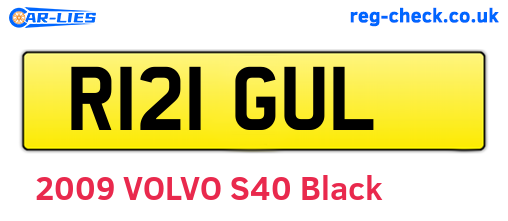 R121GUL are the vehicle registration plates.