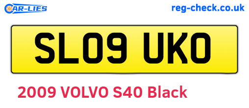 SL09UKO are the vehicle registration plates.