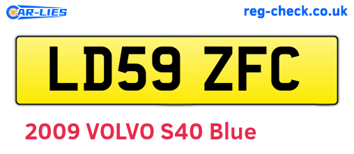 LD59ZFC are the vehicle registration plates.