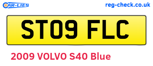ST09FLC are the vehicle registration plates.