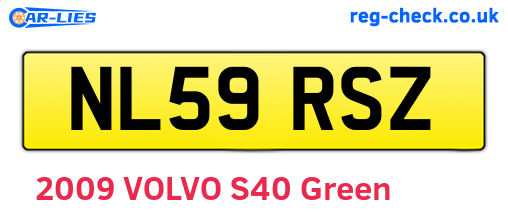 NL59RSZ are the vehicle registration plates.