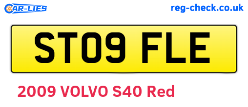 ST09FLE are the vehicle registration plates.