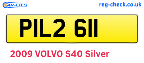 PIL2611 are the vehicle registration plates.