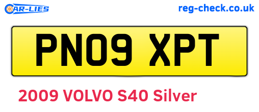 PN09XPT are the vehicle registration plates.