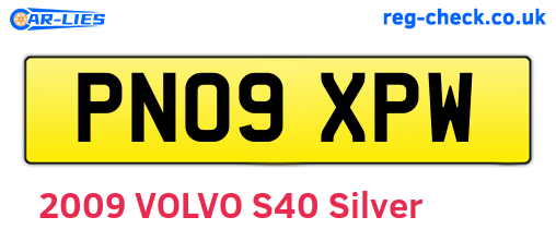 PN09XPW are the vehicle registration plates.