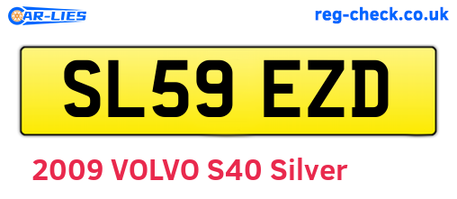 SL59EZD are the vehicle registration plates.