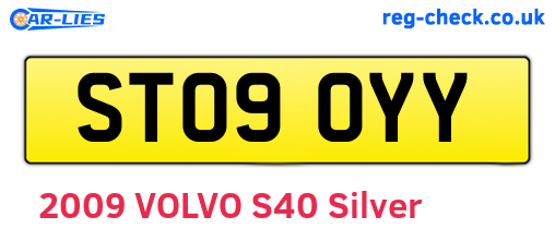 ST09OYY are the vehicle registration plates.