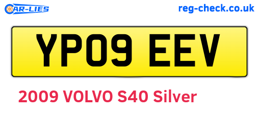 YP09EEV are the vehicle registration plates.