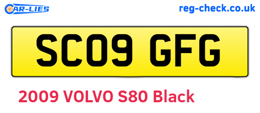 SC09GFG are the vehicle registration plates.