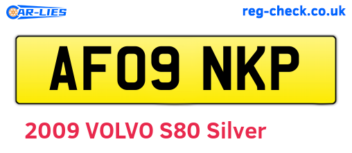 AF09NKP are the vehicle registration plates.