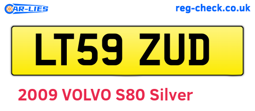 LT59ZUD are the vehicle registration plates.