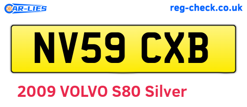 NV59CXB are the vehicle registration plates.