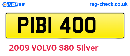 PIB1400 are the vehicle registration plates.