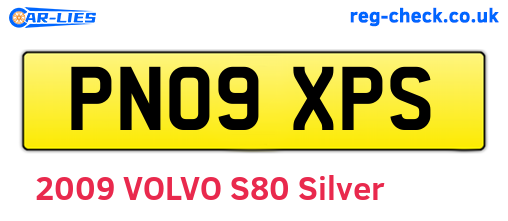 PN09XPS are the vehicle registration plates.