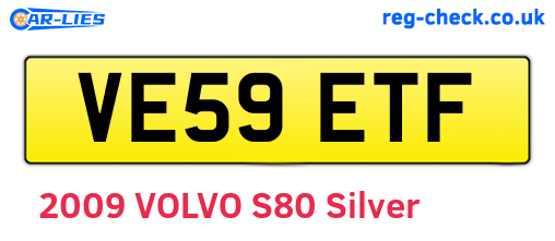 VE59ETF are the vehicle registration plates.