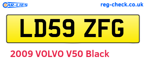 LD59ZFG are the vehicle registration plates.
