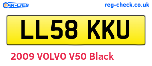 LL58KKU are the vehicle registration plates.