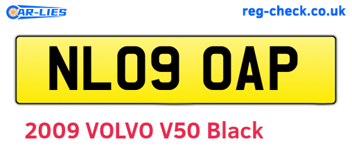 NL09OAP are the vehicle registration plates.