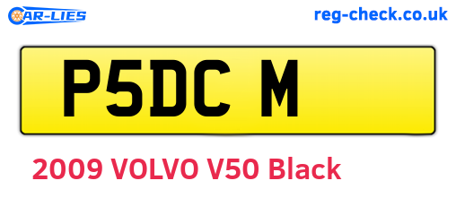P5DCM are the vehicle registration plates.