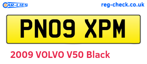 PN09XPM are the vehicle registration plates.