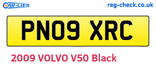 PN09XRC are the vehicle registration plates.