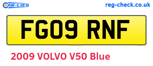 FG09RNF are the vehicle registration plates.