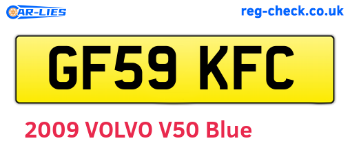 GF59KFC are the vehicle registration plates.