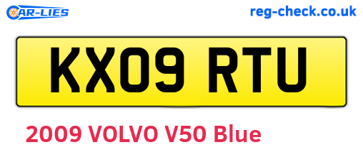 KX09RTU are the vehicle registration plates.