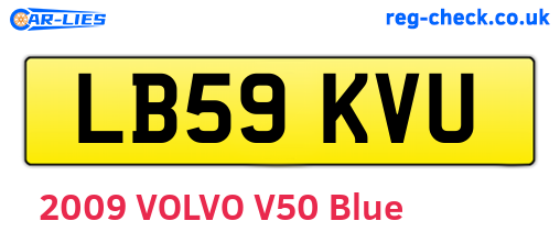 LB59KVU are the vehicle registration plates.
