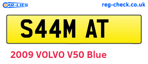 S44MAT are the vehicle registration plates.