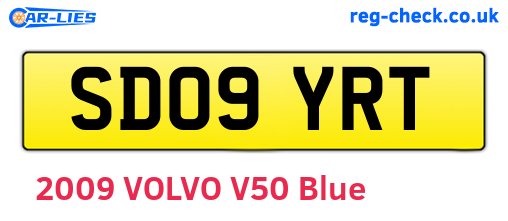 SD09YRT are the vehicle registration plates.