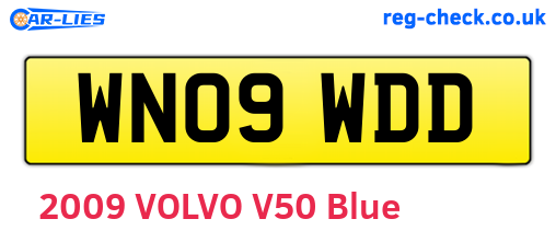 WN09WDD are the vehicle registration plates.