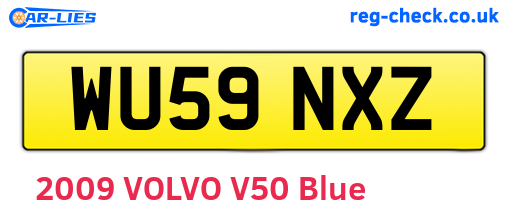 WU59NXZ are the vehicle registration plates.