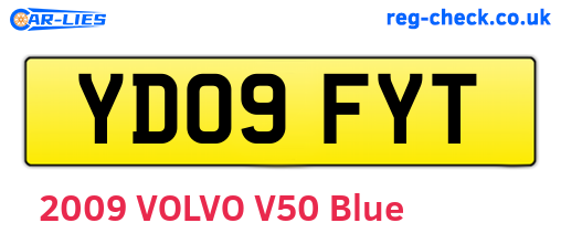 YD09FYT are the vehicle registration plates.