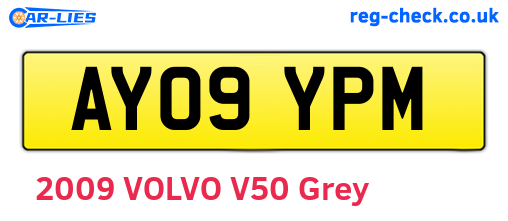 AY09YPM are the vehicle registration plates.