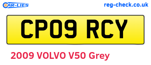 CP09RCY are the vehicle registration plates.