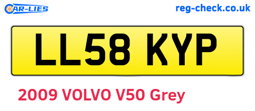 LL58KYP are the vehicle registration plates.