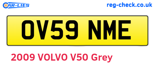 OV59NME are the vehicle registration plates.