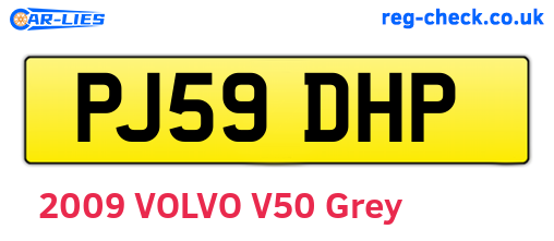 PJ59DHP are the vehicle registration plates.
