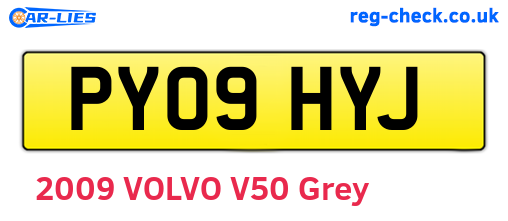 PY09HYJ are the vehicle registration plates.