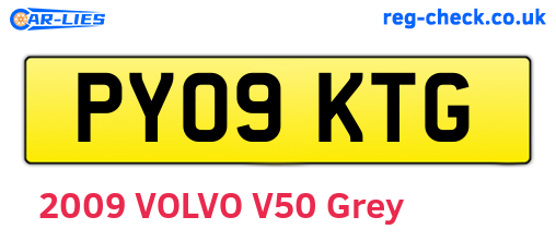 PY09KTG are the vehicle registration plates.