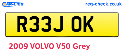 R33JOK are the vehicle registration plates.