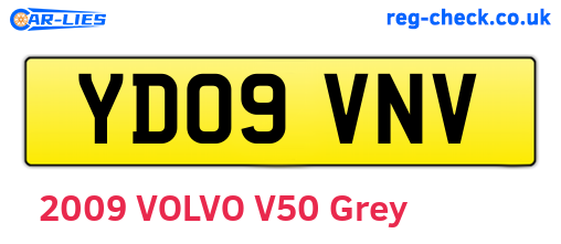YD09VNV are the vehicle registration plates.