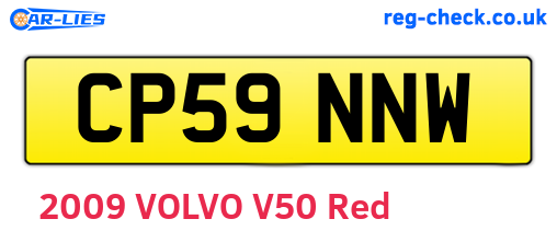 CP59NNW are the vehicle registration plates.