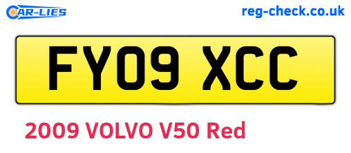FY09XCC are the vehicle registration plates.