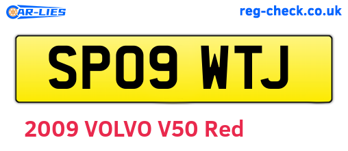 SP09WTJ are the vehicle registration plates.